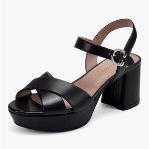 🆕 AEROSOLES Black Platform Sandals